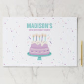 甘いお誕生日ケーキ子供の誕生日パーティー ペーパーパッド (インサイチュ)