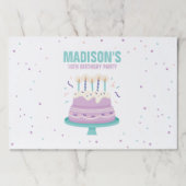 甘いお誕生日ケーキ子供の誕生日パーティー ペーパーパッド (正面)