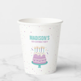 甘いお誕生日ケーキ子供の誕生日パーティー 紙コップ