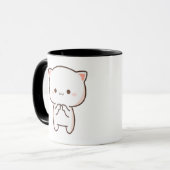 甘いかわいいキッテンマグカップ – かわいいコージーなコーヒーカップ マグカップ (正面左)