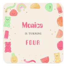 甘いかわいいグミキャンディ誕生日