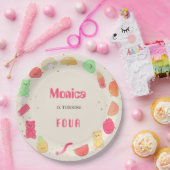 甘いかわいいグミキャンディ誕生日 ペーパープレート (パーティー)