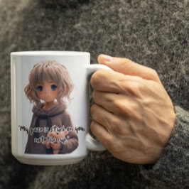 甘いかわいい女 コーヒーマグカップ