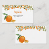 甘いかわいこちゃんオレンジ色のレジストリ挿入 エンクロージャーカード (正面/裏面)