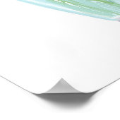 甘いかわいらし花+名前をカスタムする ポスター (角)