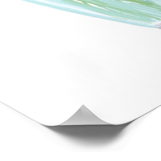 甘いかわいらし花+名前をカスタムする ポスター (角)