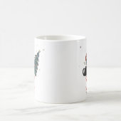 甘いがおもしろいねじれた猫クリスマスコーヒーマグ コーヒーマグカップ (中央)