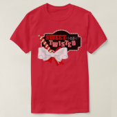 甘いがツイストおもしろいクリスマスキャンディーケインクリスマス Tシャツ (デザイン正面)