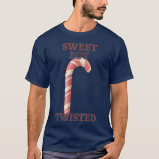 甘いがツイストしたキャンディおもしろいケイン Tシャツ
