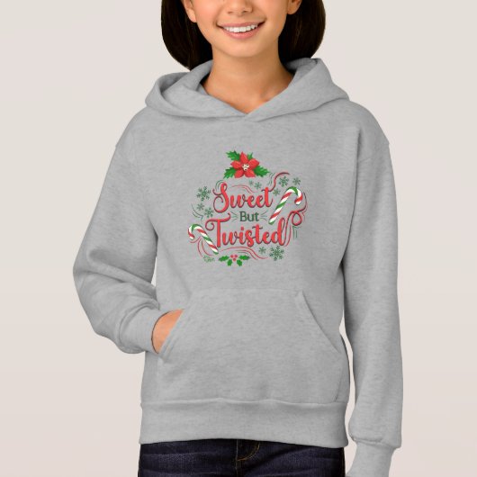 甘いがツイストしたクリスマスパーカーSweatshirt (正面)