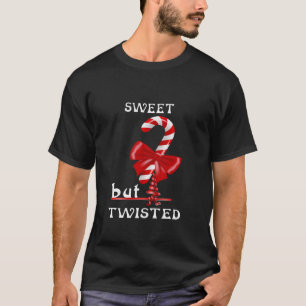 甘いがツイストクリスマスキャンディおもしろいー引用文 Tシャツ