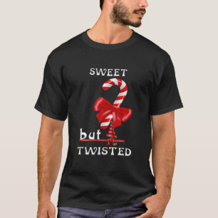 甘いがツイストクリスマスキャンディおもしろいー引用文 Tシャツ