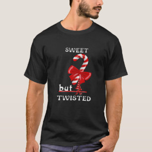 甘いがツイストクリスマスキャンディおもしろいー引用文 Tシャツ