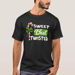 甘いがツイストクリスマスキャンディカネティクリスマスH Tシャツ