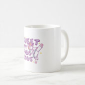 甘いが危険な空手ユニコーン コーヒーマグカップ (正面右)