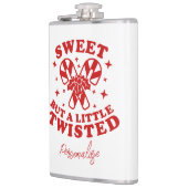 甘いが少しねじれたユーモアおもしろい引用文クリスマス フラスク (左)