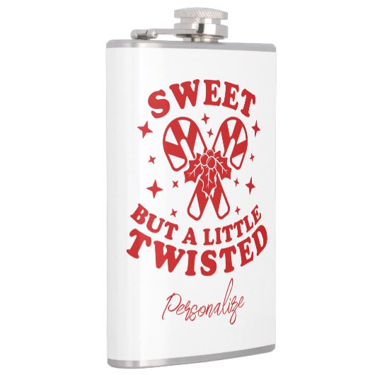 甘いが少しねじれたユーモアおもしろい引用文クリスマス フラスク (右)