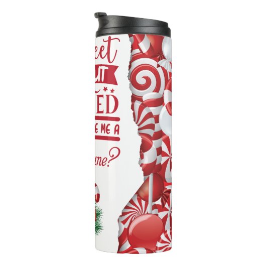 甘いが捻れたキャンディーケーン熱タンブラー タンブラー (回転右)