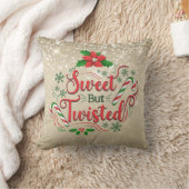 甘いが捻れたクリスマスの枕 クッション (ブランケット)