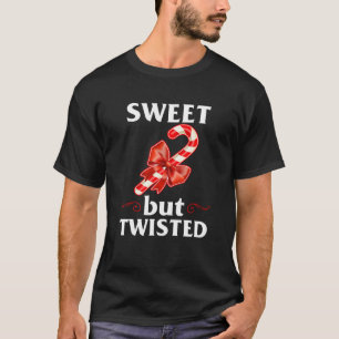 甘いが捻れたメリークリスマスキャンディーケインの汗 Tシャツ