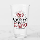 甘いが、ねじれている |おもしろいクリスマス タンブラーグラス (裏面)