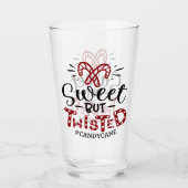 甘いが、ねじれている |おもしろいクリスマス タンブラーグラス (正面)