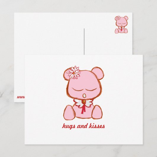 甘いくま ポストカード (正面/裏面)