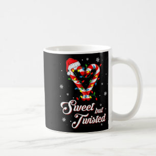 甘いけどねじれた面白いクリスマスキャンディケーン Xmas  コーヒーマグカップ
