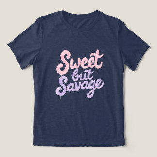 甘いけど凶暴なストリートスタイルの綿菓子グラフィック トライブレンドTシャツ