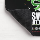 甘いけど歪んだ面白いキャンディーケーンの醜いクリスマス マウスパッド (コーナー)