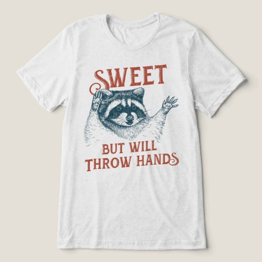 甘いけど殴りかかる トライブレンドTシャツ (デザイン正面)