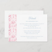 甘いさくらんぼの花紋詳細エンクロージャカード サンキューカード (正面/裏面)