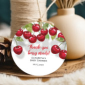 甘いさくらんぼサンキューベリーマジョーベビーシャワー フェイバータグ