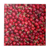 甘いさくらんぼ柄 タイル (正面)