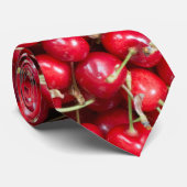 甘いさくらんぼ柄 ネクタイ (ロール)