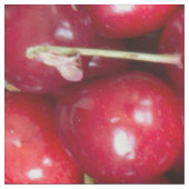 甘いさくらんぼ柄 ファブリック (クローズアップ)