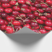 甘いさくらんぼ柄 ラッピングペーパー (角)