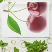 甘いさくらんぼ キッチンタオル (折り畳み)