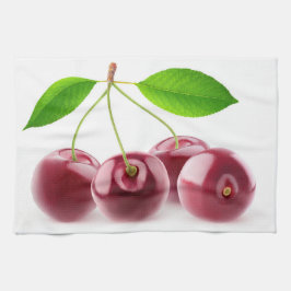 甘いさくらんぼ キッチンタオル