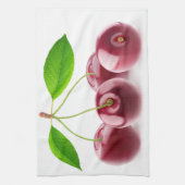 甘いさくらんぼ キッチンタオル (縦)