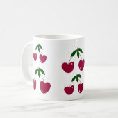甘いさくらんぼ コーヒーマグカップ (正面左)