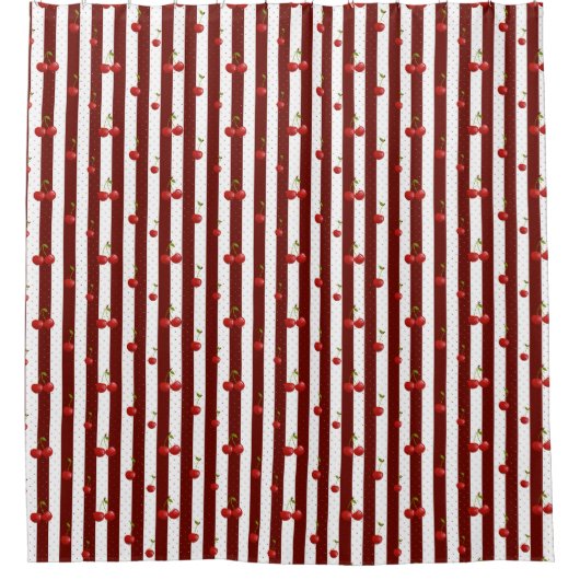 甘いさくらんぼ シャワーカーテン (正面)