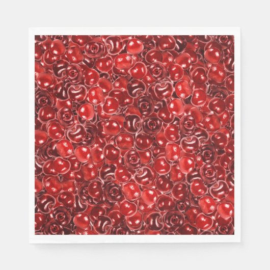 甘いさくらんぼ スタンダードランチョンナプキン (正面)