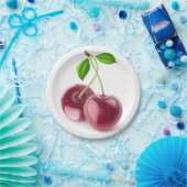 甘いさくらんぼ ペーパープレート (パーティー)