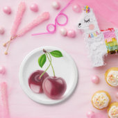 甘いさくらんぼ ペーパープレート (パーティー)