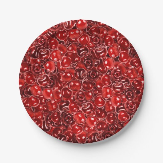 甘いさくらんぼ ペーパープレート (正面)