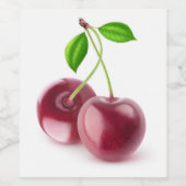 甘いさくらんぼ ワインラベル (シングルラベル)