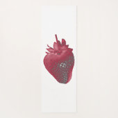 甘いすごいいちごパーソナライズされた ヨガマット (裏面)