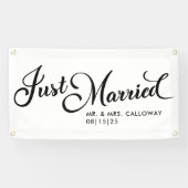 甘いたった今結婚しましたカーバナー 横断幕 (横)