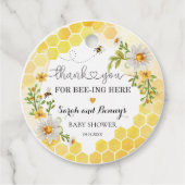 甘いできるだけ甘い蜂蜜の赤ちゃんシャワーのお願い フェイバータグ (正面)